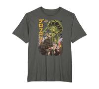 Giapponese Mostro Film Kaiju Vegetale Broccoli Anime Maglietta