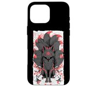 Giapponese Nine-Tailed Fox Kitsune Anime Mitologia Arte Custodia per iPhone 16 Pro Max
