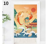 Giapponese Noren Tenda Della Porta Ingresso Pesce Pittura Arazzo Casa Divisorio