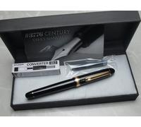 Giapponese PLATINUM #3776 CENTURY Nero PNB-15000 Pennino EF 14K con convertitore