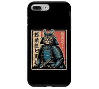 Giapponese Samurai Cat Warrior Katana Ukiyoe Art Uomini Donne Bambino Custodia per iPhone 7 Plus/8 Plus