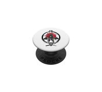 Giapponese Samurai Guerriero Rosso Sole Cherry Blossom Grafica PopSockets PopGrip Adesivo