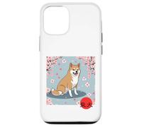 Giapponese Shiba Inu Sakura Fiori Di Ciliegio Kanji Custodia per iPhone 12/12 Pro