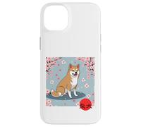 Giapponese Shiba Inu Sakura Fiori Di Ciliegio Kanji Custodia per iPhone 14 Plus