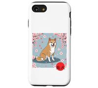 Giapponese Shiba Inu Sakura Fiori Di Ciliegio Kanji Custodia per iPhone SE (2020) / 7/8