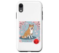 Giapponese Shiba Inu Sakura Fiori Di Ciliegio Kanji Custodia per iPhone XR