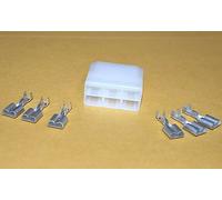 Giapponese Stile .250 6.3mm 6 Terminal Cavi Bardatura Connettore Femminile Cover