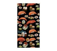 Giapponese Sushi Nero Porta Copertura Banner Party Decor Forniture Portico Appeso Banner Personalizzazione Festone Per Feste Compleanno Giardino Prato