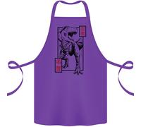 Giapponese T-Rex Ninja Mma Misto Arti Marziali Cotone Grembiule 100% Biologico