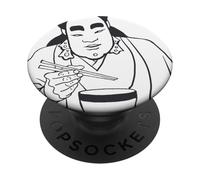 giapponese, teatro, performer, avere, uno, snack., linea, art PopSockets PopGrip Adesivo