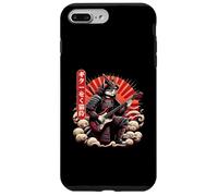 Giapponese Ukiyo-E Samurai Cat Suonare La Chitarra Elettr Custodia per iPhone 7 Plus/8 Plus