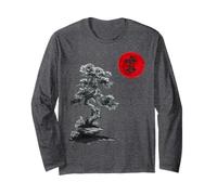 Giapponese Zen Bonsai Serenità - Buddista Natura spirituale Maglia a Manica