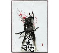 Giapponesi Bushi Samurai Retro Toppa Fotopatch Ciliegia Fiori XL Ricamato Ferro