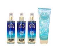GIARD.DEI SENSI SET ACQUA PROFUMATA 200 ML: 3X ACQUA DI COCCO+ KESYR DOCCIASCHIUMA 250 ML