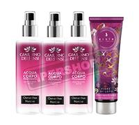 GIARD.DEI SENSI SET ACQUA PROFUMATA 200 ML: 3X OSMANTHUS NARCISO+ KESYR DOCCIASCHIUMA PROFUMAZIONE ASSORTITA 250 ML