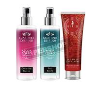 GIARD.DEI SENSI SET ACQUA PROFUMATA 200 ML: OSMANTHUS NARCISO + FIORI BIANCHI + DOCCIASCHIUMA 250 ML