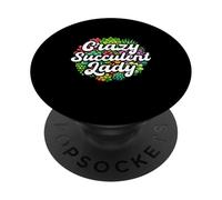 Giardinaggio botanico dell'orto botanico della pianta grassa pazza PopSockets PopGrip Adesivo