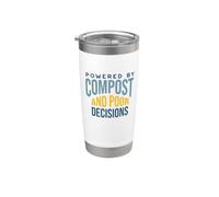 Giardinaggio divertente alimentato da compost e decisioni sbagliate Bicchiere termico in acciaio inox doppia parete