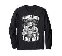 Giardinaggio Frankenstein Piante Buon Fuoco Cattivo Giardiniere Maglia a Manica