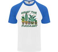 Giardinaggio Fucculent Divertente Piantina Botanist Uomo S/S Baseball T-Shirt