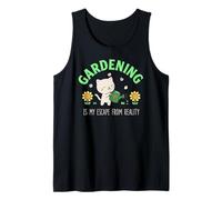 Giardinaggio Gatto Fuga dalla Realtà Carino Gatto Irrigazione Fiori Canotta