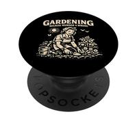 Giardinaggio perché l'omicidio è sbagliato Giardinaggio femminile PopSockets PopGrip Adesivo