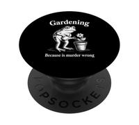 Giardinaggio perché l'omicidio è sbagliato Rana umoristica spettrale PopSockets PopGrip Adesivo