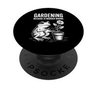 Giardinaggio perché l'omicidio è sbagliato Rana umoristica spettrale PopSockets PopGrip Adesivo