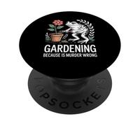 Giardinaggio perché l'omicidio è sbagliato Rana umoristica spettrale PopSockets PopGrip Adesivo