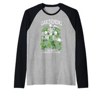 Giardinaggio perché l'omicidio è Sbagliato Scheletro Gotico Amante delle Piante Maglia con Maniche Raglan