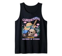 Giardinaggio perché l'omicidio è sbagliato, Skull Cottagecore Canotta