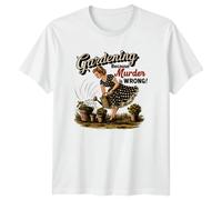 Giardinaggio perché l'omicidio è sbagliato T-Shirt Funny Garden Hobby Tee