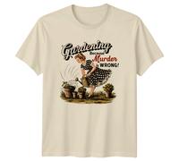 Giardinaggio perché l'omicidio è sbagliato T-Shirt Funny Garden Hobby Tee
