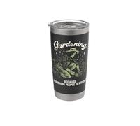 Giardinaggio perché prendere a pugni le persone è sbagliato Giardino divertente Bicchiere termico in acciaio inox doppia parete