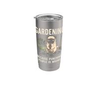 Giardinaggio perché prendere a pugni le persone è sbagliato Piantare il giardino Bicchiere termico in acciaio inox doppia parete