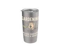 Giardinaggio perché prendere a pugni le persone è sbagliato Piantare il giardino Bicchiere termico in acciaio inox doppia parete