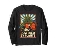 Giardinaggio Powered By Plants Vintage Donna Fiori di campo Maglia a Manica