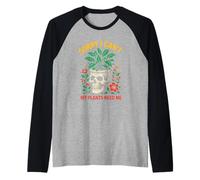 Giardinaggio Sorry I Can't My Plants Need Me Vintage Donna Maglia con Maniche Raglan
