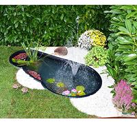 Giardini d'Acqua Laghetto da Giardino Nero Modello Tovel 500 Lt Stagno Preformato Nero Vasca Piante Pesci Ninfee
