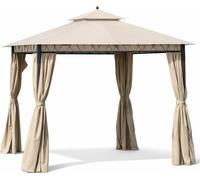 Giardini del Re Teli per Gazebo 3x3 mt Set da 4 Teli Laterali per Gazebo Eden colore Ecrù