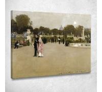 Giardini Di Lussemburgo Al Crepuscolo John Singer Sargent, jss140 quadro stampat