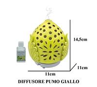 GIARDINI DI MARZO ITALIA DIFFUSORE PUMO 14,5cm GIALLO PCL197