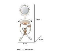 Giardini di Marzo Italia L.FIORELLA LAVABO CHIARO 47x42x135 120