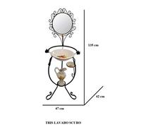 Giardini di Marzo Italia L.FIORELLA LAVABO SCURO 47x42x135 1202