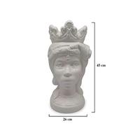 Giardini di Marzo Italia L.MORO AFRO DONNA BIANCO 45cm 21001MDW