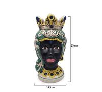 GIARDINI DI MARZO ITALIA L.MORO AFRO UOMO NERO 25cm 21003MUN