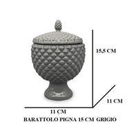 GIARDINI DI MARZO ITALIA L.PIGNA GRIGIO BARATTOLO 15cm 21012PK