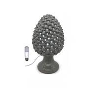 GIARDINI DI MARZO ITALIA L.PIGNA GRIGIO LAMPADA 25cm 21021PK
