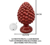 GIARDINI DI MARZO ITALIA L.PIGNA ROSSO LAMPADA 18cm 21019PR
