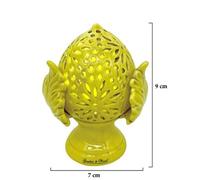GIARDINI DI MARZO ITALIA PUMO C/LUCE GIALLO 9cm PCL219